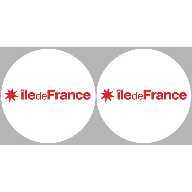 l'île de France (2fois 10cm) - Sticker/autocollant