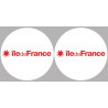 Département 75 l'île de France (2 fois 10cm) - Autocollant(sticker)
