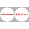 Département 75 l'île de France (2 fois 10cm) - Autocollant(sticker)