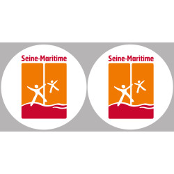 la Seine Maritime (2fois 10cm) - Sticker/autocollant