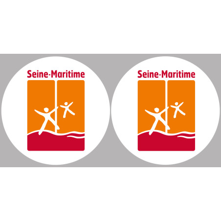 la Seine Maritime (2fois 10cm) - Sticker/autocollant
