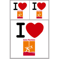 la Seine Maritime (1fois 10cm 2fois 5cm) - Sticker/autocollant