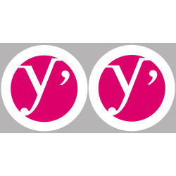 les Yvelines (2fois 10cm) - Sticker/autocollant