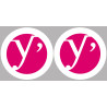 les Yvelines (2fois 10cm) - Sticker/autocollant