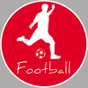 Football tir - 15cm - Autocollant(sticker)