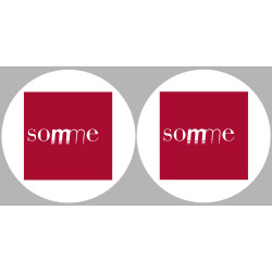 la Somme (2fois 10cm) - Sticker/autocollant