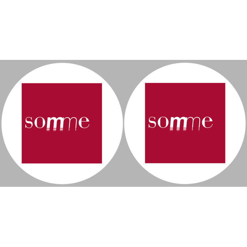 la Somme (2fois 10cm) - Sticker/autocollant