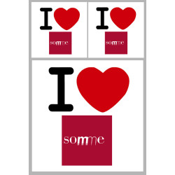 la Somme (1fois 10cm 2fois 5cm) - Sticker/autocollant