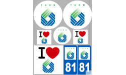 Tarn (8 autocollants variés) - Autocollant(sticker)