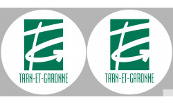 Département 82 le Tarn et Garonne (2 fois 10cm) - Autocollant(sticker)