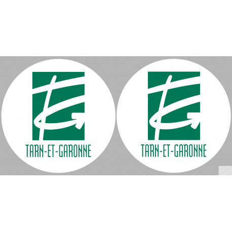 Département 82 le Tarn et Garonne (2 fois 10cm) - Autocollant(sticker)