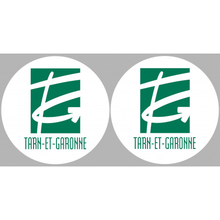 Département 82 le Tarn et Garonne (2 fois 10cm) - Autocollant(sticker)