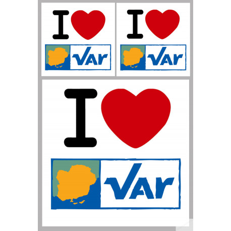 Département 83 le Var (1fois 10cm 2fois 5cm) - Autocollant(sticker)