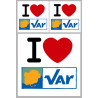 Département 83 le Var (1fois 10cm 2fois 5cm) - Autocollant(sticker)