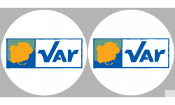 Département 83 le Var (2 fois 10cm) - Autocollant(sticker)