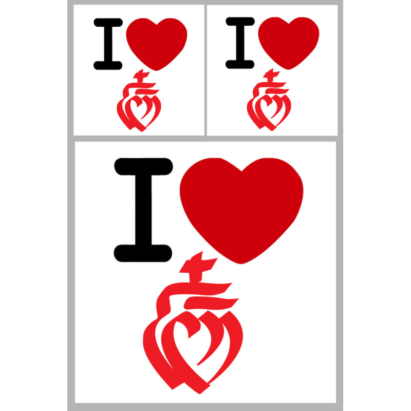 la Vendée (1fois 10cm 2fois 5cm) - Sticker/autocollant