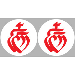 la Vendée (2fois 10cm) - Sticker/autocollant