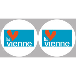 la Vienne (2fois 10cm) - Sticker/autocollant