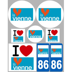 Vienne (8 autocollants variés) - Sticker/autocollant