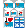 Vienne (8 autocollants variés) - Autocollant(sticker)