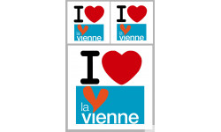 Département 86 la Vienne (1fois 10cm 2fois 5cm) - Autocollant(sticker)