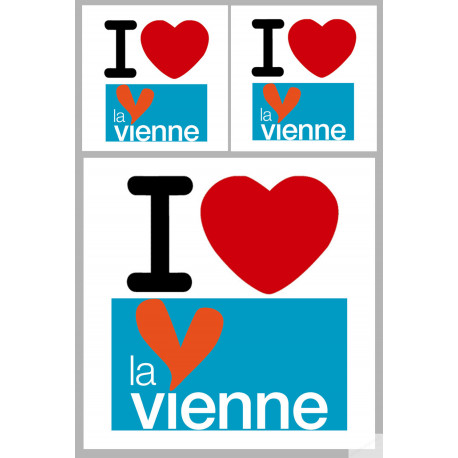 Département 86 la Vienne (1fois 10cm 2fois 5cm) - Autocollant(sticker)