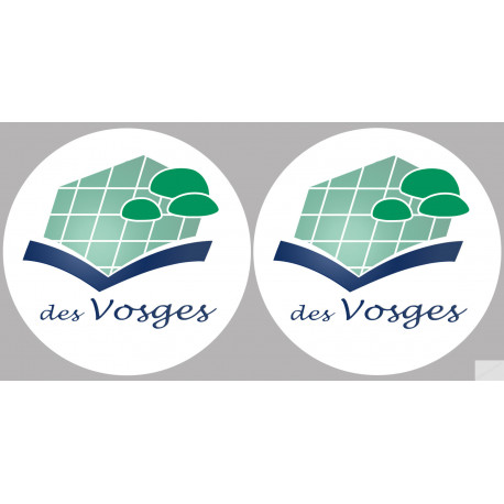 Département 88 les Vosges (2 fois 10cm) - Autocollant(sticker)