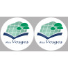 Département 88 les Vosges (2 fois 10cm) - Autocollant(sticker)