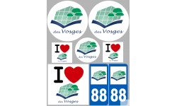 Vosges (8 autocollants variés) - Autocollant(sticker)