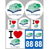 Vosges (8 autocollants variés) - Autocollant(sticker)