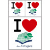 les Vosges (1fois 10cm 2fois 5cm) - Sticker/autocollant