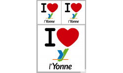 Département 89 l'Yonne (1fois 10cm 2fois 5cm) - Autocollant(sticker)