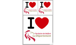 Département 90 Territoire de Belfort (1fois 10cm 2fois 5cm) - Autocollant(sticker)