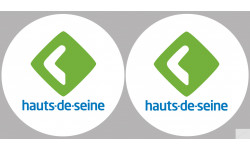 Département 92 les Hauts-de-Seine (2 fois 10cm) - Autocollant(sticker)