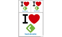 Département 92 les Hauts-de-Seine (1fois 10cm 2fois 5cm) - Autocollant(sticker)