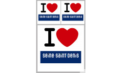 Département 93 la Seine-Saint-Denis (1fois 10cm 2fois 5cm) - Autocollant(sticker)