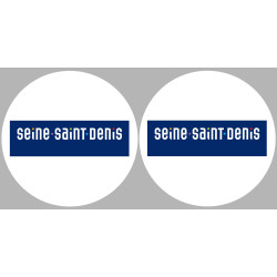 la Seine-Saint-Denis (2fois 10cm) - Sticker/autocollant