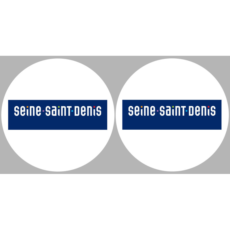 la Seine-Saint-Denis (2fois 10cm) - Sticker/autocollant