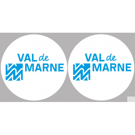 Département 94 le Val de Marne (2 fois 10cm) - Autocollant(sticker)
