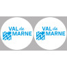 le Val de Marne (2fois 10cm) - Sticker/autocollant