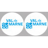 Département 94 le Val de Marne (2 fois 10cm) - Autocollant(sticker)