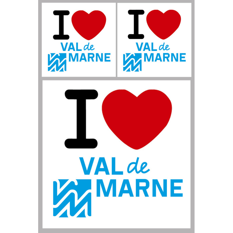 le Val de Marne (1fois 10cm 2fois 5cm) - Sticker/autocollant