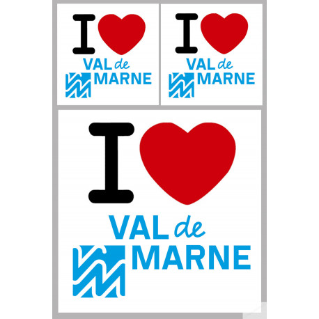 Département 94 le Val de Marne (1fois 10cm 2fois 5cm) - Autocollant(sticker)