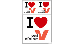 Département 95 le Val d'Oise (1fois 10cm 2fois 5cm) - Autocollant(sticker)