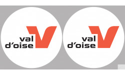 Département 95 le Val d'Oise (2 fois 10cm) - Autocollant(sticker)