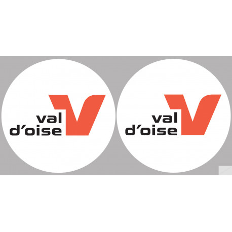 Département 95 le Val d'Oise (2 fois 10cm) - Autocollant(sticker)