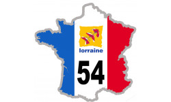 FRANCE 54 Lorraine (10x10cm) - Autocollant(sticker)