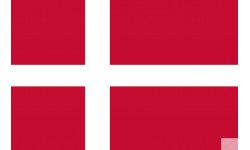 Drapeau Danemark (19.5x13cm) - Autocollant(sticker)