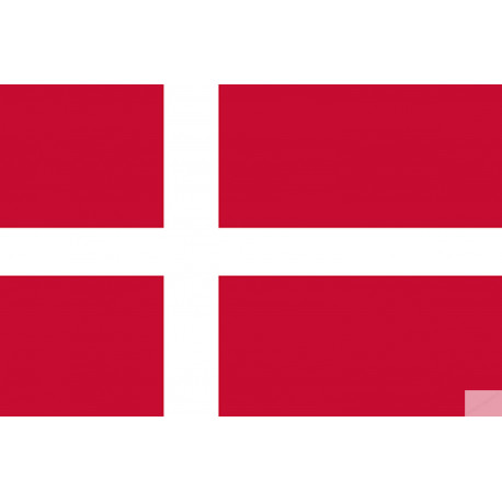 Drapeau Danemark (19.5x13cm) - Autocollant(sticker)