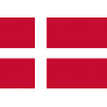 Drapeau Danemark (19.5x13cm) - Autocollant(sticker)